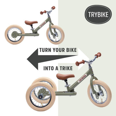 Trybike Vintage Loopfiets- Steel Cream White