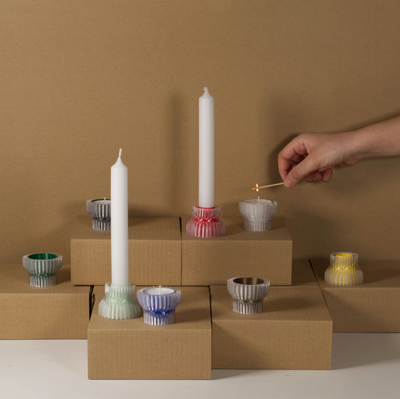 Studio Warren & Laetitia Double Candle Stick 2in1 Terracotta