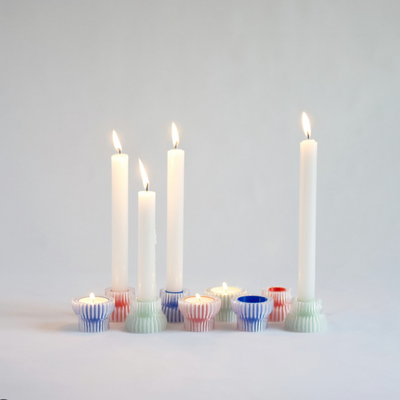 Studio Warren & Laetitia Double Candle Stick 2in1 Pastel Purple