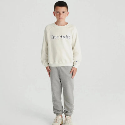 True Artist Sweatpants no05 Melange Gray