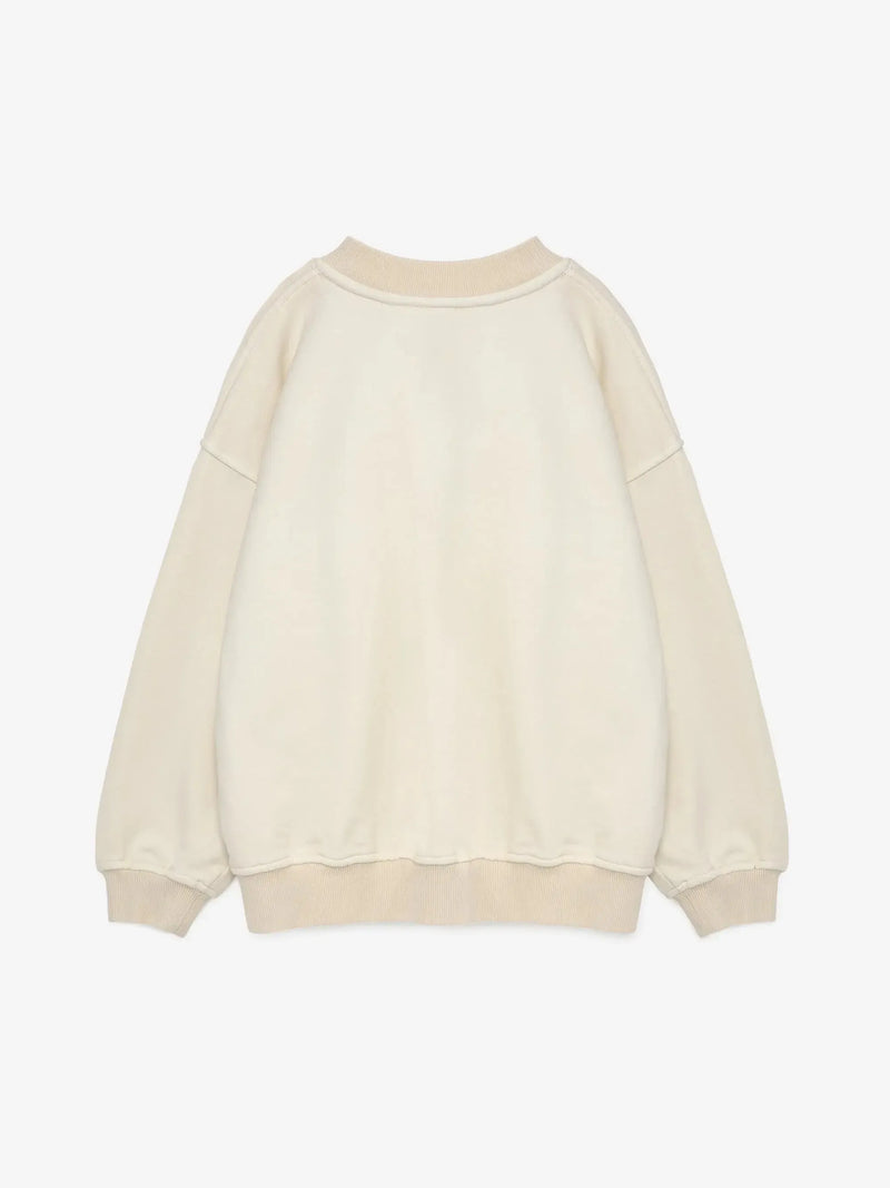 True Artist  Sweatshirt no07 Ivory White