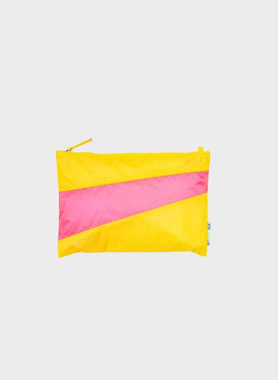 Susan Bijl  The New Pouch TV Yellow & Fluo Pink Medium