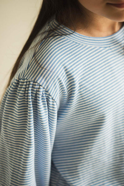 Jenest Baby Eve t-shirt Grape Blue Stripe