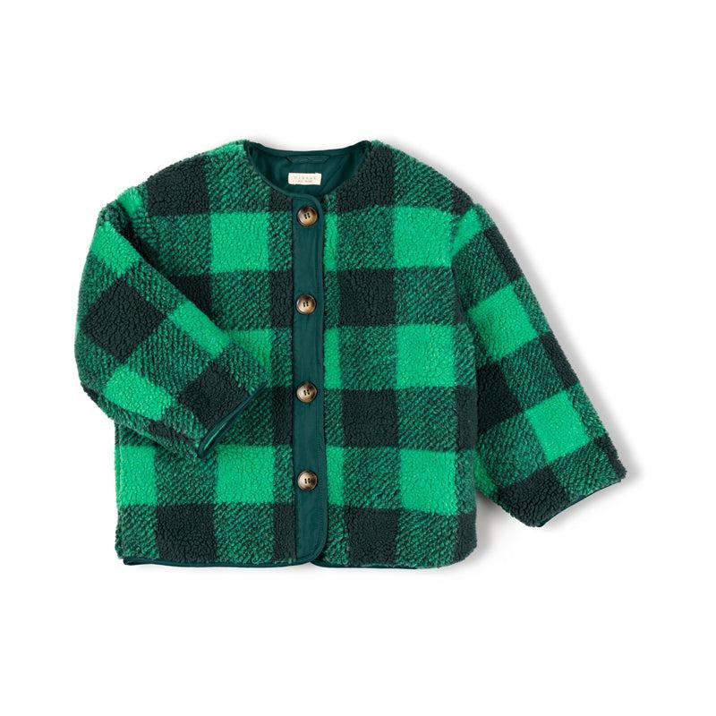 Nixnut Check Jacket Moss Checkered