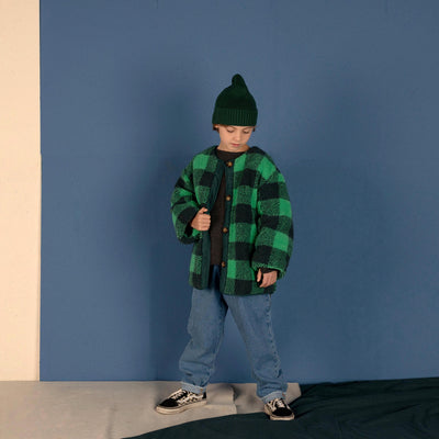 Nixnut Check Jacket Moss Checkered