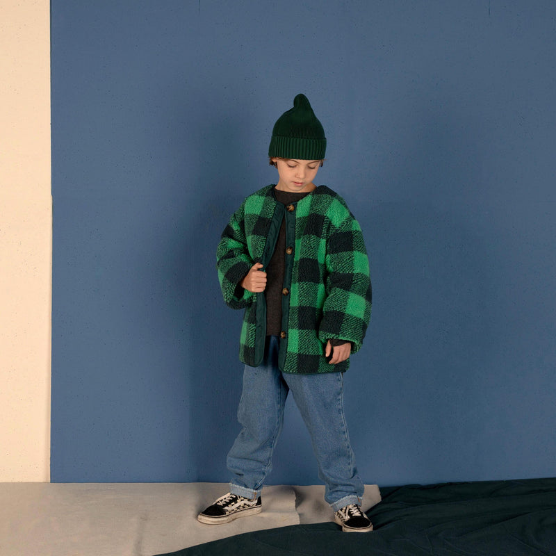 Nixnut Check Jacket Moss Checkered