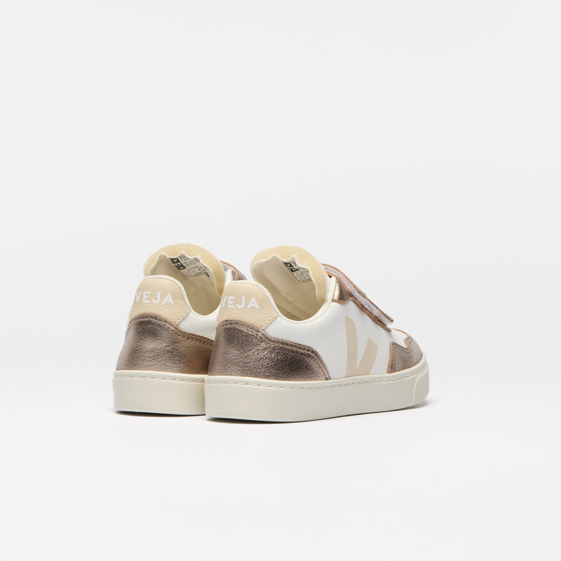 Veja KIDS Small V-90 O.T. Leather White Sable Bronze