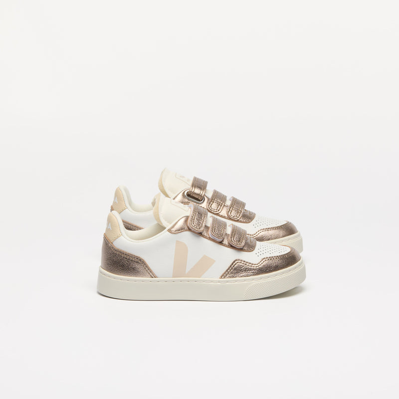 Veja KIDS Small V-90 O.T. Leather White Sable Bronze