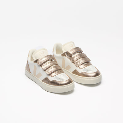 Veja KIDS Small V-90 O.T. Leather White Sable Bronze