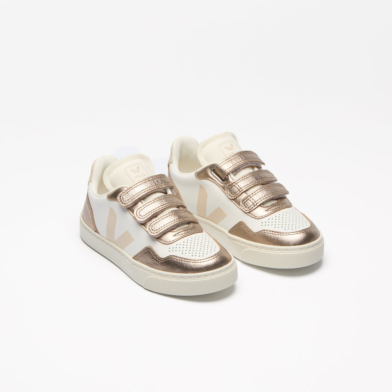 Veja KIDS Small V-90 O.T. Leather White Sable Bronze