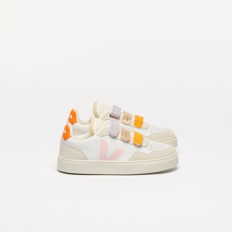 Veja KIDS Small V-90 O.T. Leather Multico White Petale