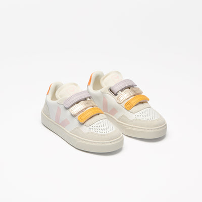 Veja KIDS Small V-90 O.T. Leather Multico White Petale