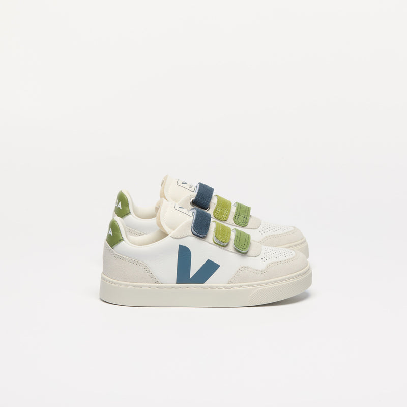 Veja KIDS Small V-90 O.T. Leather Multico White California