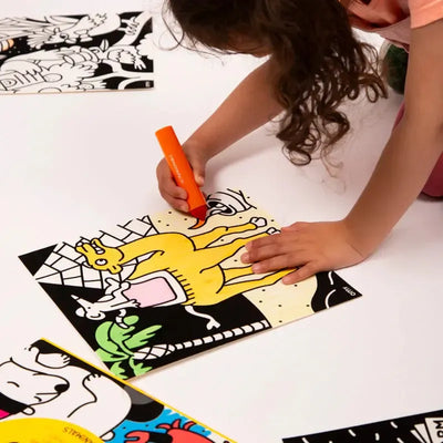 OMY Velvet Coloring Animals