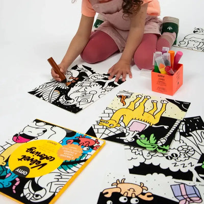 OMY Velvet Coloring Animals