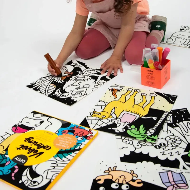 OMY Velvet Coloring Animals