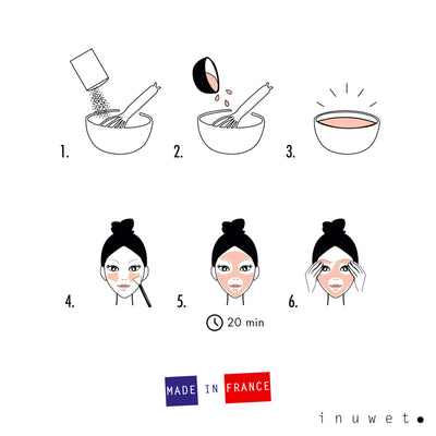 Inuwet Face Mask Peel Off Moisturizing Monoi