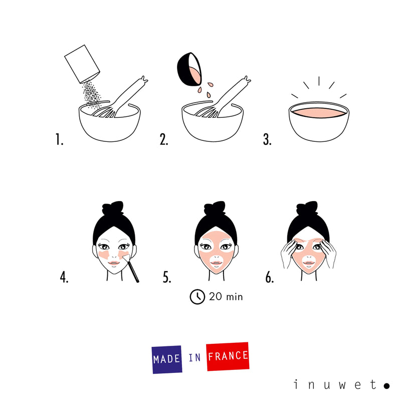 Inuwet Face Mask Peel Off Moisturizing Monoi