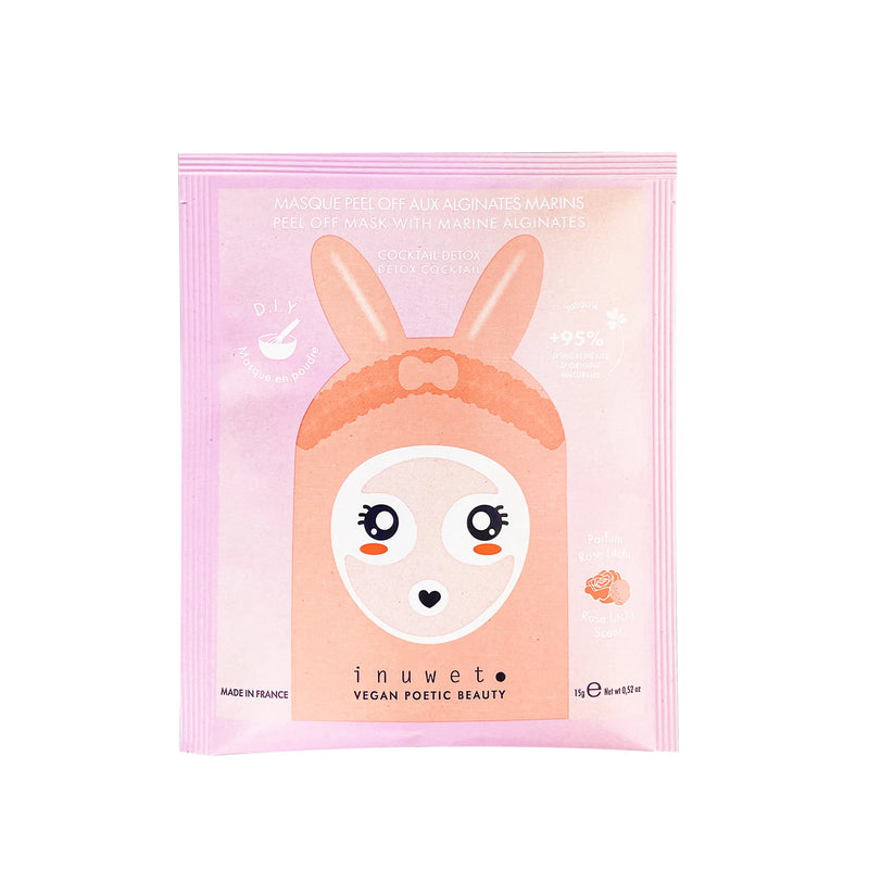 Inuwet Face Mask Peel Off Moisturizing Lichi