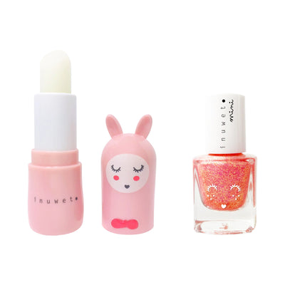Inuwet Duo Lip Balm Nailpolish Pink