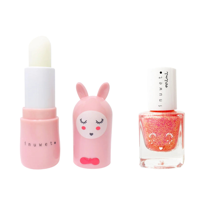 Inuwet Duo Lip Balm Nailpolish Pink