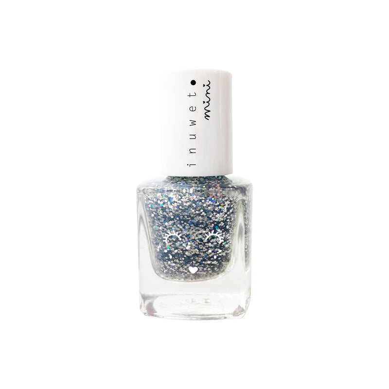 Inuwet Nail Polish Vanille Glitter Silver