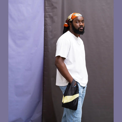 Susan Bijl The New Shopping Bag Small Black & Joy