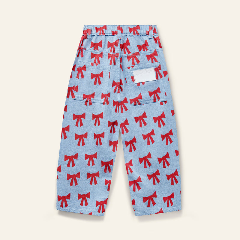 Wynken Square Pocket Jean Setting Sun Bows