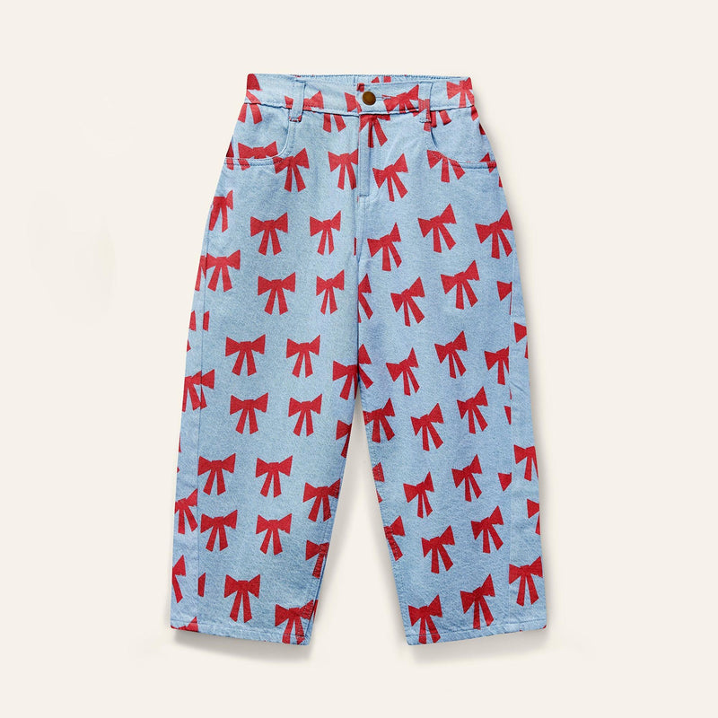 Wynken Square Pocket Jean Setting Sun Bows
