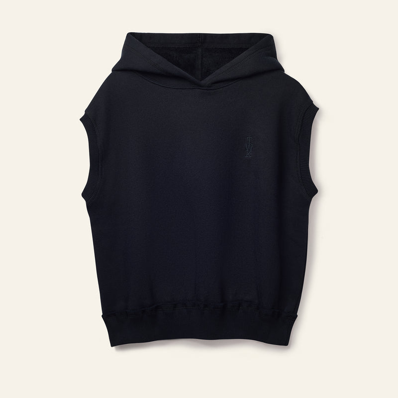 Wynken TWK Less Sleeve Hoodie Black