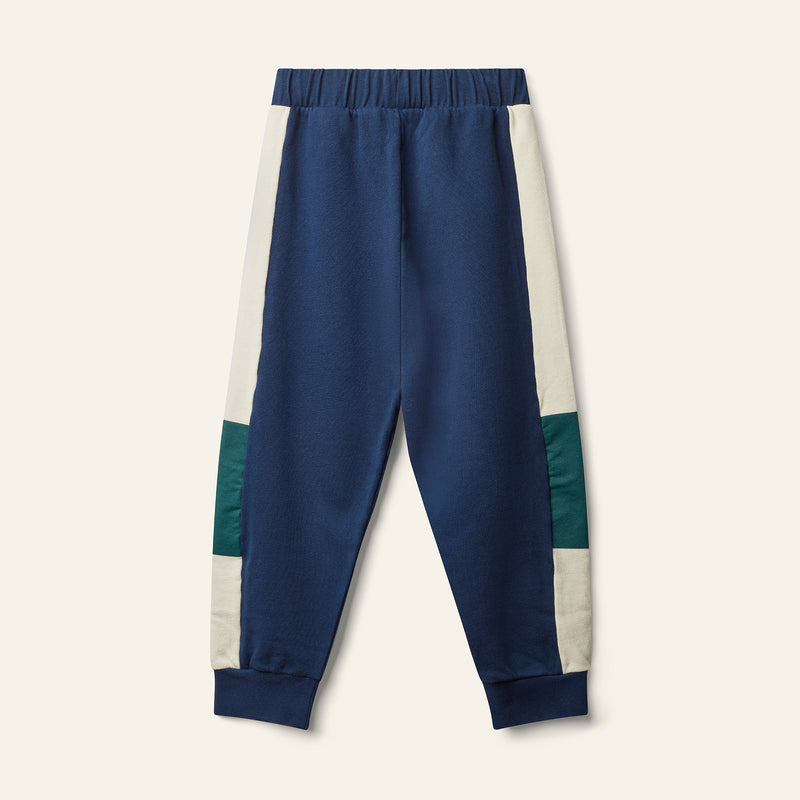 Wynken Panel Pant Navy/Green/Cream