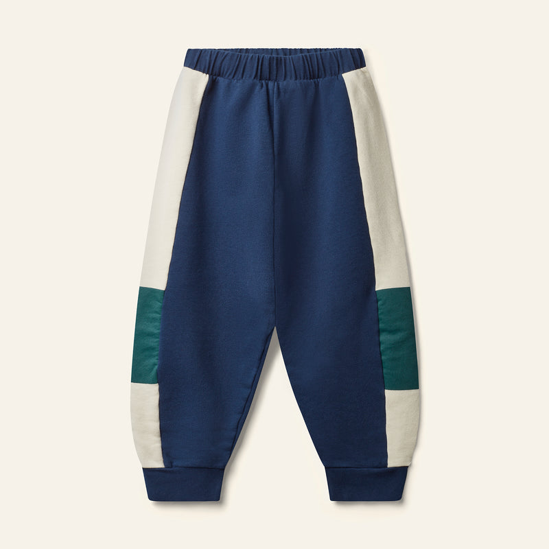 Wynken Panel Pant Navy/Green/Cream