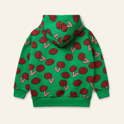 Wynken Dancing Dahlia Hoodie Python Green