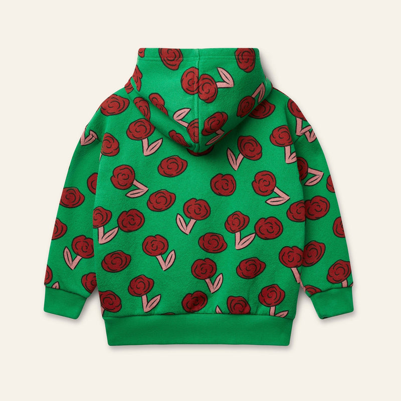 Wynken Dancing Dahlia Hoodie Python Green