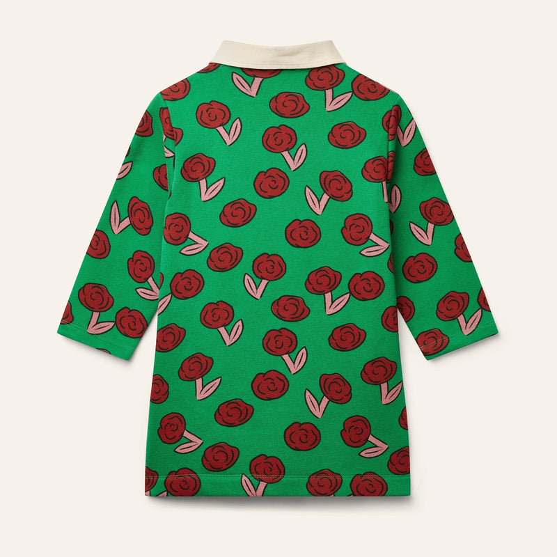 Wynken Dancing Dahlia Dress Python Green