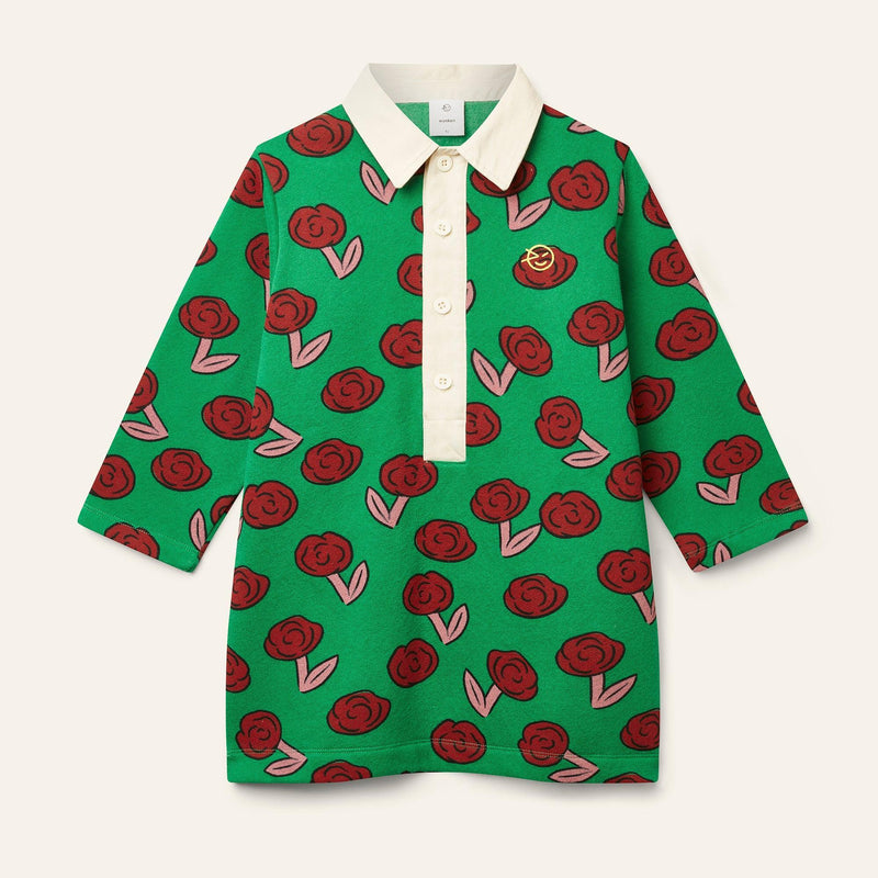 Wynken Dancing Dahlia Dress Python Green