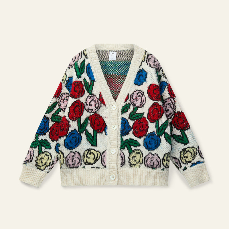 Wynken Kukka Cardigan Floral Colour