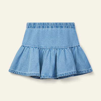 Wynken Cloud skirt Mid Wash Denim
