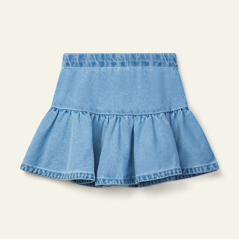 Wynken Cloud skirt Mid Wash Denim