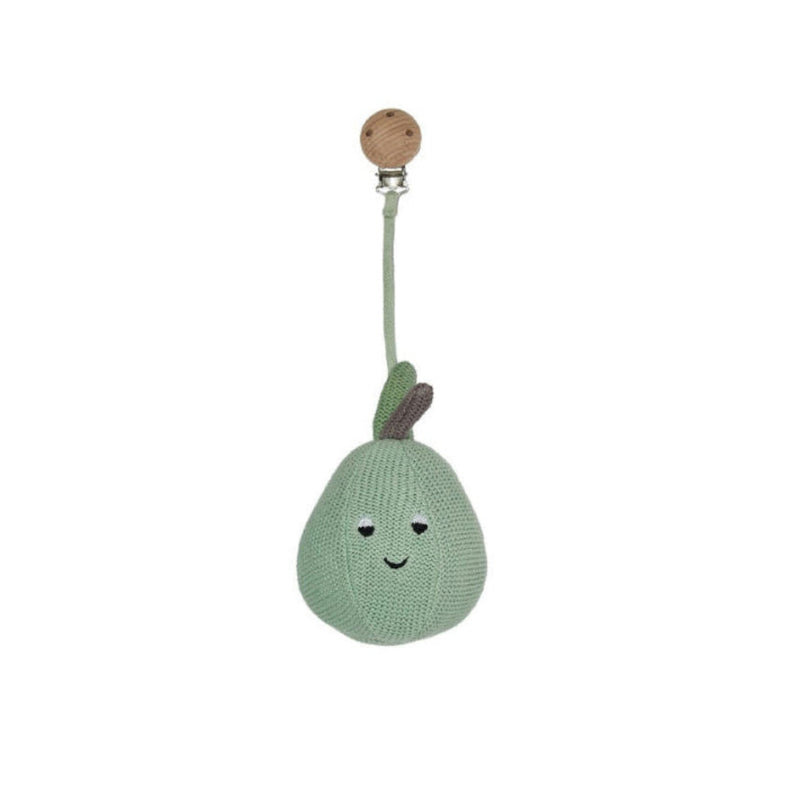 Oyoy Yummy Pear Pram Toy Clip Pale Mint