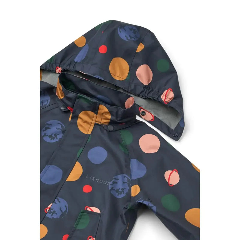 Liewood Pedia Rainwear Set Universe Classic navy