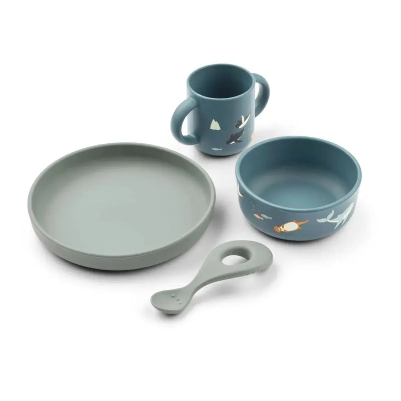 Liewood Vivi Tableware Set Arctic Sea/ Ocean View