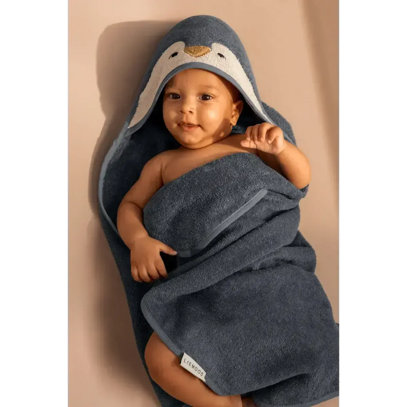 Liewood Baby Albert Hooded Towel Ocean view