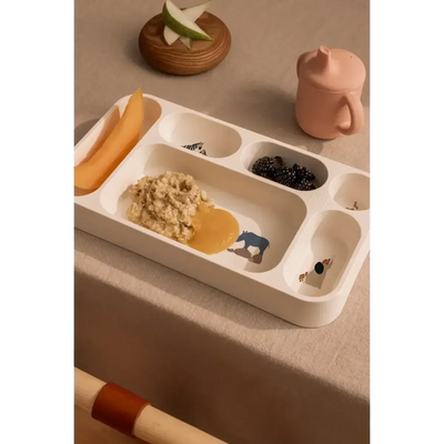 Liewood Mosu Divider Plate Peach/Shell