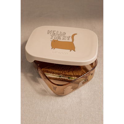 Liewood Arthur Lunchbox Tritan Cats & Dogs