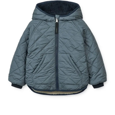 Liewood Baby Jackson Reversible Jacket Whale Blue Multi