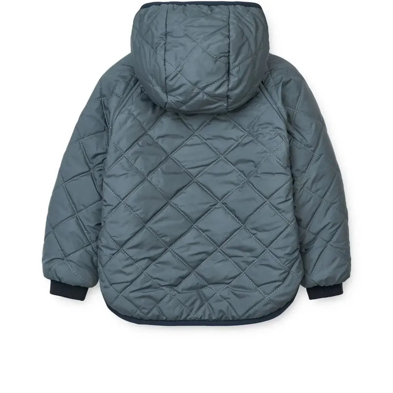 Liewood Baby Jackson Reversible Jacket Whale Blue Multi
