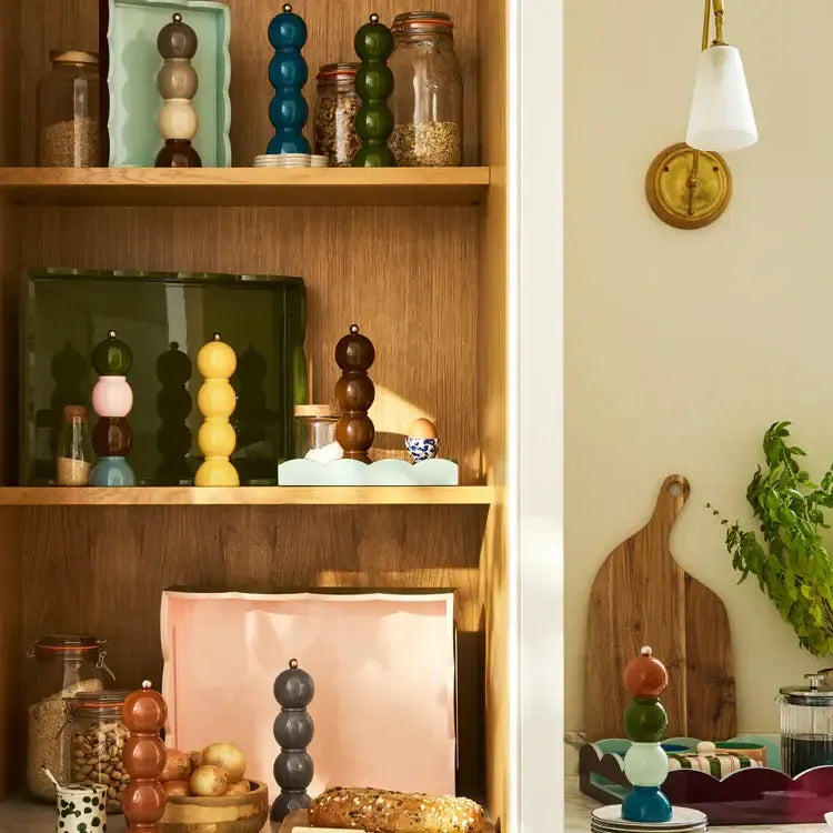 Addison Ross Bobbin Lacquer Salt or Pepper Mill Buttercream