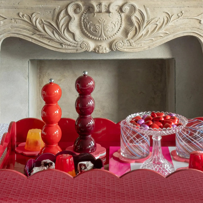 Addison Ross Bobbin Lacquer Salt or Pepper Mill Cherry