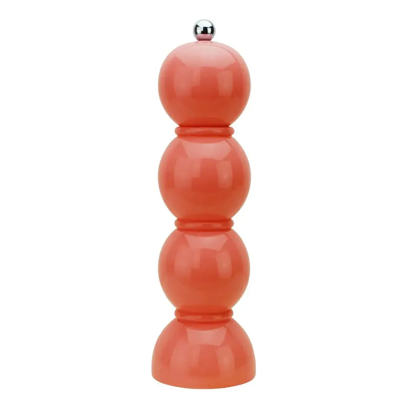 Addison Ross Bobbin Lacquer Salt or Pepper Mill Coral Pink